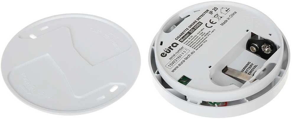 Cigarečių dūmų detektorius Eura SD-20B8