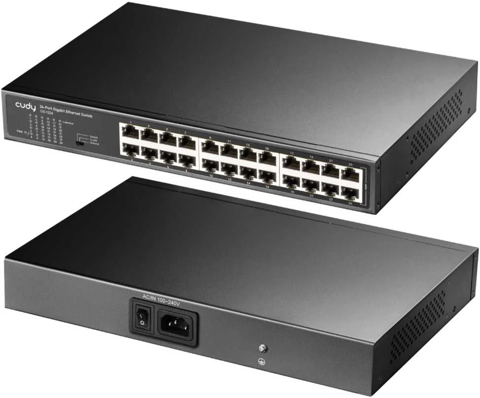 Šakotuvas Komutatorius - Cudy GS1024 24 Prievadų 48 Gbit/s Juodas