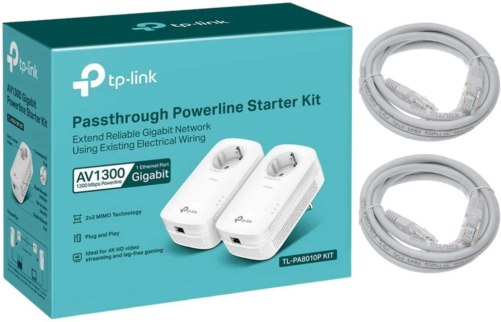 TP-LINK AV1300 gigabito perėjimo maitinimo linijos pradinis rinkinys