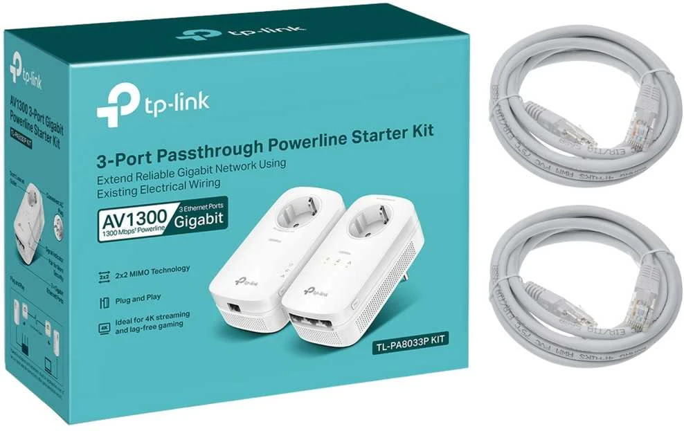 TP-LINK TP-LINK Power-LAN PowerLAN TL-PA8033P TLPA8033P RINKINYS (TL-PA8033P (TLPA8033P rinkinys)