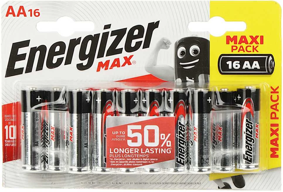 Baterija ALKALICZNA BAT-AA/E-MAX*P16 1.5 V LR6 (AA) ENERGIZER