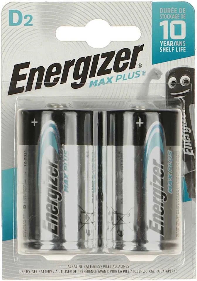 ŠARMINĖ BATERIJA BAT-LR20-MAXPLUS*P2 1.5 V LR20 (D) ENERGIZER