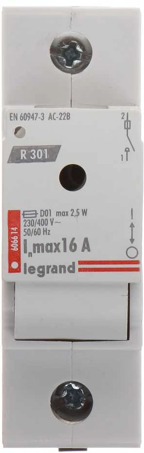 SAUGIKLIŲ IŠJUNGIKLIAI LE-606614 VIENFAZIS 16 A D01 LEGRAND