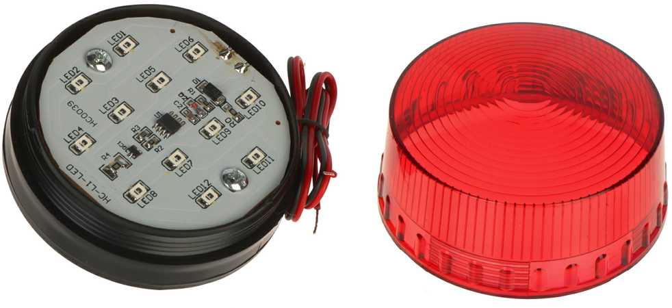 TST SIGNALIZATORIUS VIDAUS PATALPOMS SO-05/Raudonas