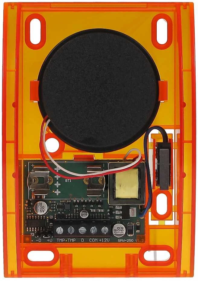 SPW-250-O signalizatoriaus vidinė sandara