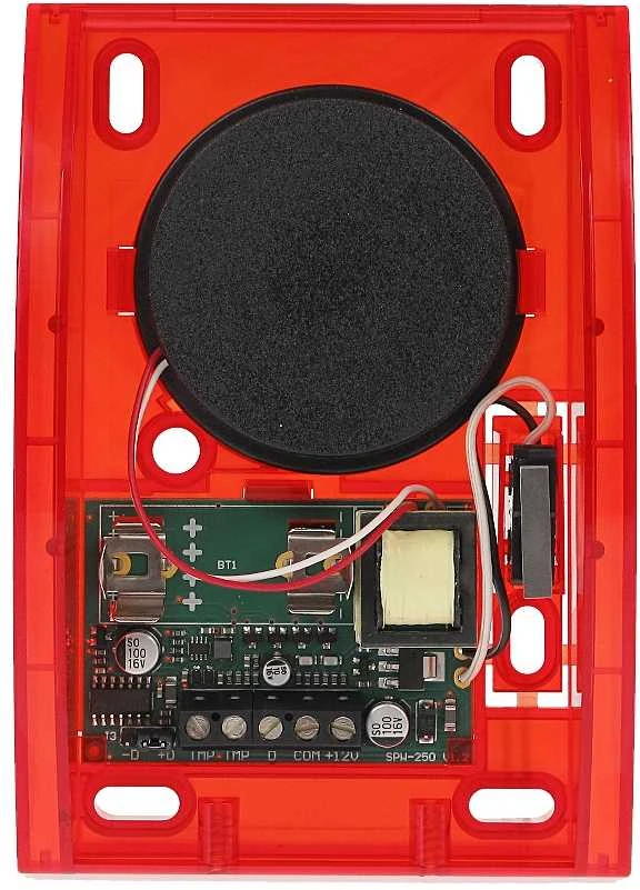 Satel SPW-250-R signalizatoriaus vidinė konstrukcija
