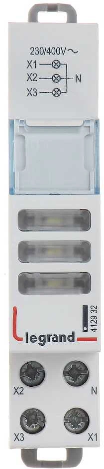 SIGNALIZAVIMO LEMPUTĖ LED LE-412932 MONTAVIMAS ANT BĖGIO DIN (TS-35) LEGRAND
