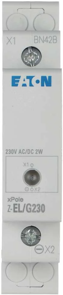 SIGNALIZAVIMO LEMPUTĖ LED Z-EL/G230 MONTAVIMAS ANT BĖGIO DIN (TS-35) EATON