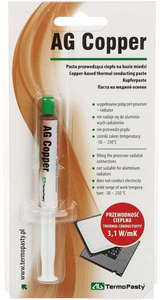 Ag Termopasty Termopasta su variu 1.5ml 3.1W/mK