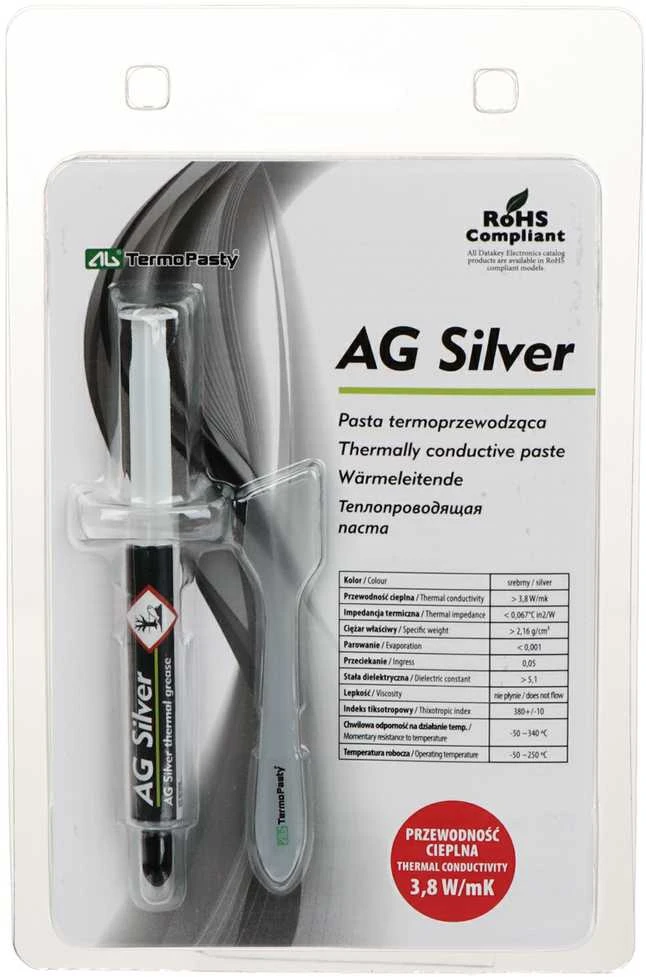 Ag Termopasty Termopasta AG Sidabrinis 3g 3.8W/mK