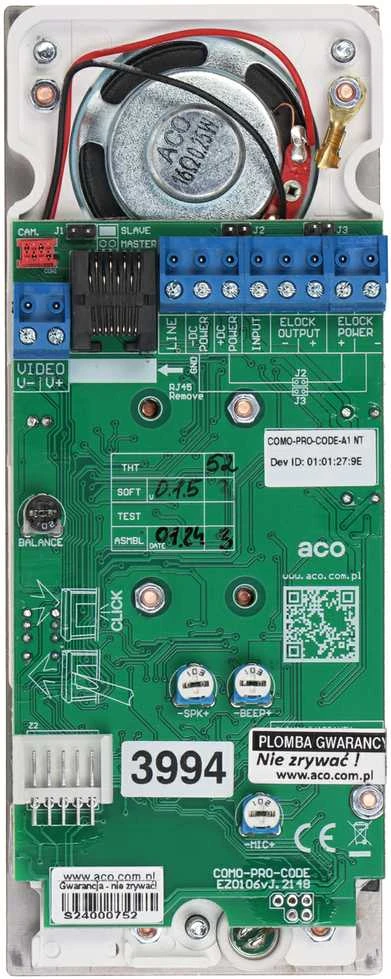 SKAITMENINIS DOMOFONAS COMO-PRO-CODE-A1-NT ACO