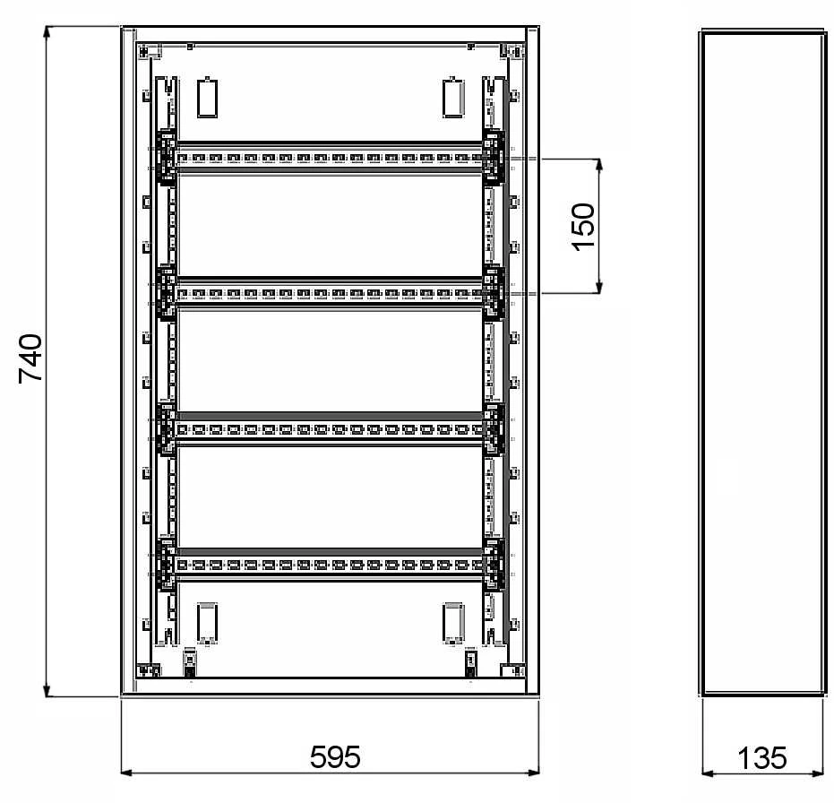 SKIRSTIKLIS VIRŠ TINKO 96-MODULINIS LE-337204 XL3 S 160 LEGRAND