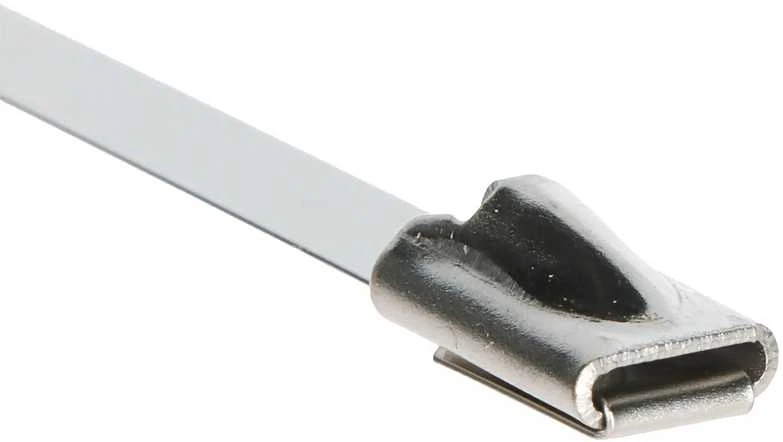 Bradas Nerūdijančio plieno kabelių juosta 4,6x150 mm 25 vnt. Rutulinės spynos kortelė