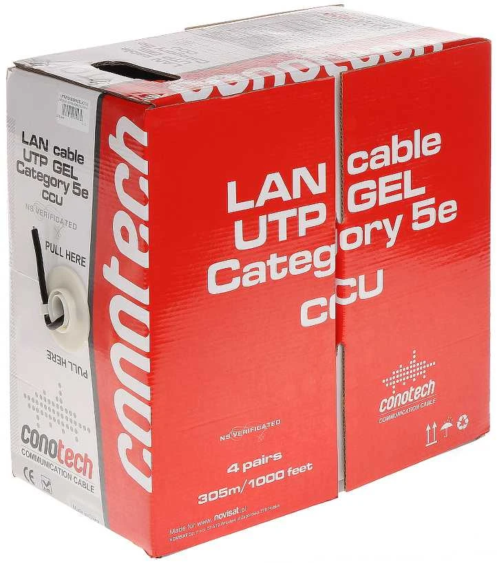 Conotech SUKTOS POROS LAIDAS UTP/K5/305M/ZEL/CON