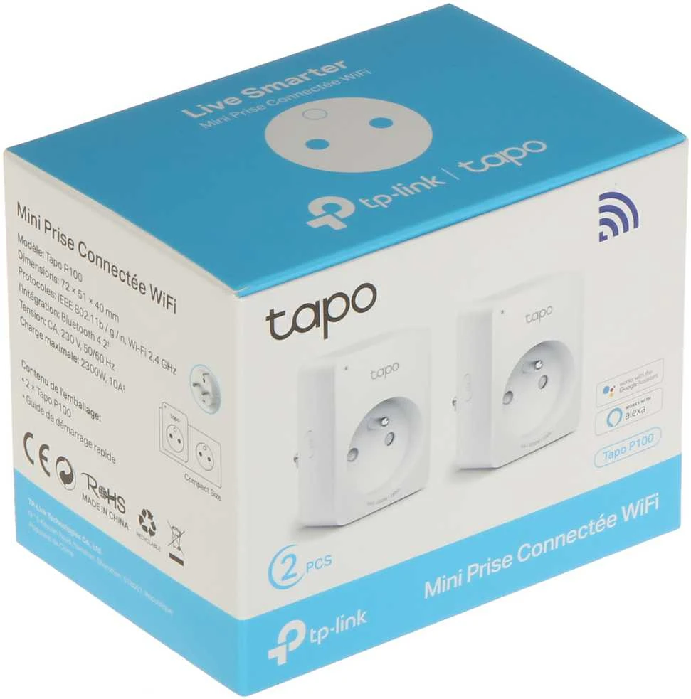 SUMANUS ELEKTRINIS LIZDAS TL-TAPO-P100(2-PACK) 2300 W TP-LINK
