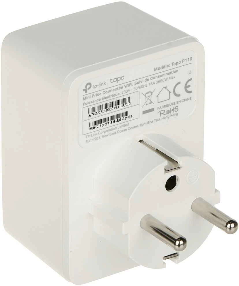 TP-LINK TAPO P110 Mini Smart Wi-Fi lizdo energijos stebėjimas Pakeiskite EOL modelį HS110