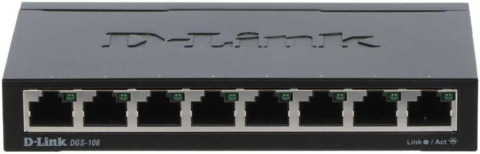 Šakotuvas D-Link DLINK DGS-108/E 8 prievadų Gigabit jungiklis