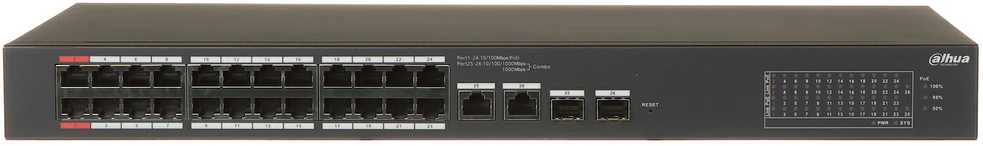 Šakotuvas SWITCH POE CS4226-24ET-375 24 PRIEVADŲ SFP DAHUA
