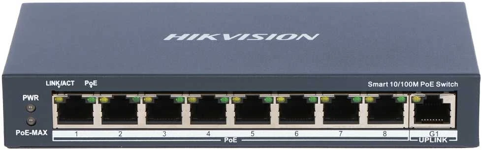 Šakotuvas SWITCH POE DS-3E1309P-EI 8 PRIEVADŲ Hikvision