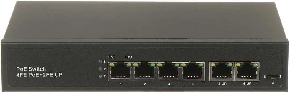 Šakotuvas SWITCH POE GTX-A1-06-42 4 PRIEVADŲ