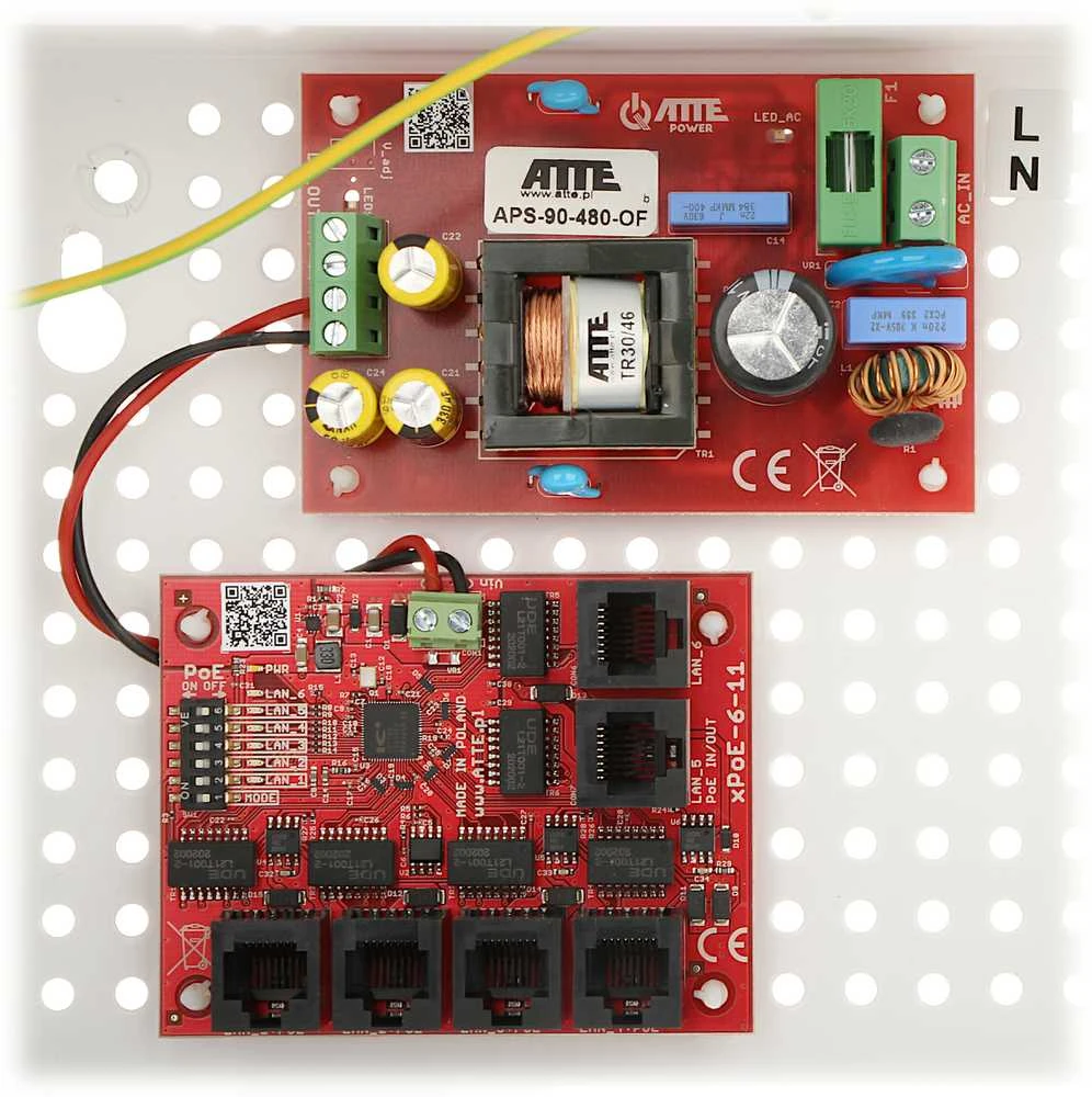 Šakotuvas SWITCH POE IP-5-11-E 5 PRIEVADŲ ATTE