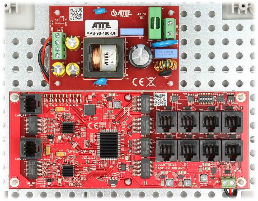 Šakotuvas SWITCH POE IP-8-20-L2 8 PRIEVADŲ ATTE