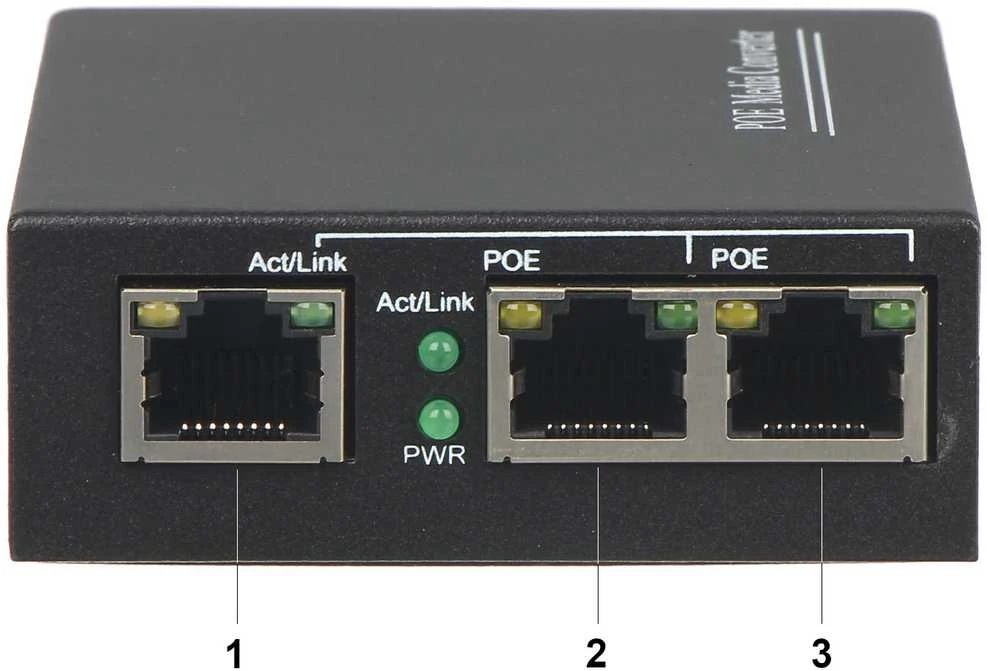 Šakotuvas Delta SWITCH POE SPS-2P/1 3 PRIEVADŲ