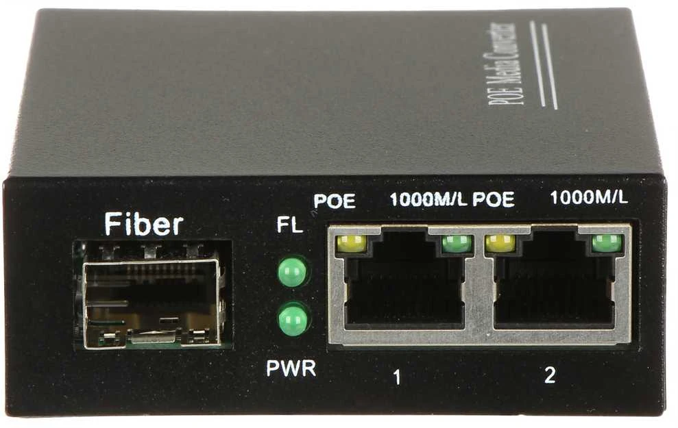 Šakotuvas Delta SWITCH POE SPS-2P/1SFP 2 PRIEVADŲ SFP