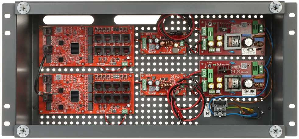 Šakotuvas SWITCH POE SU BUFERINIU MAITINTUVU IPUPS-16-20-R5U0 16 PRIEVADŲ ATTE