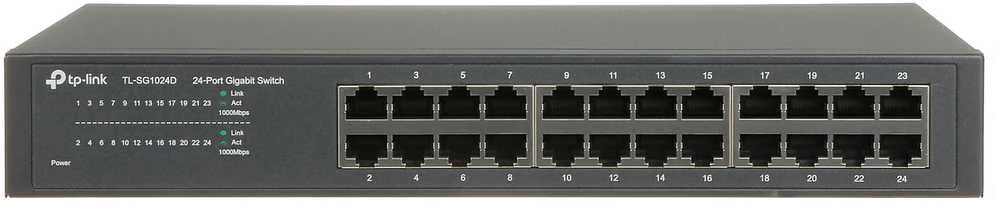 Šakotuvas TP-LINK 24 prievadų gigabito ECO komutatorius, 19 colių