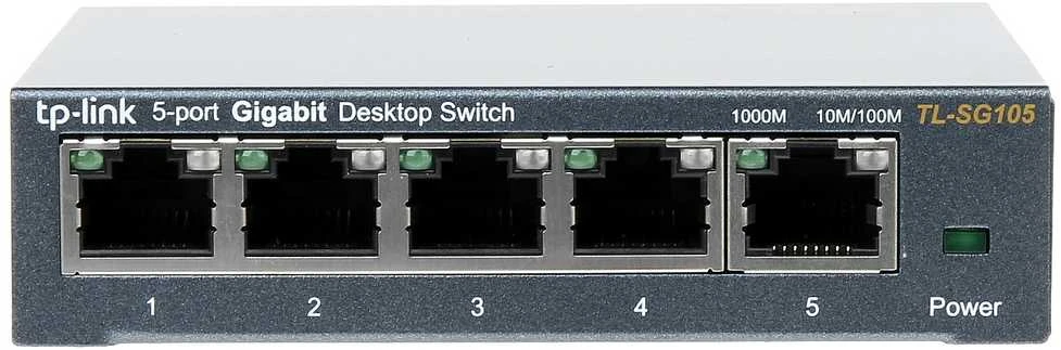 Šakotuvas Komutatorius TP-LINK, 5-port, metalinis korpusas, juodas / TL-SG105