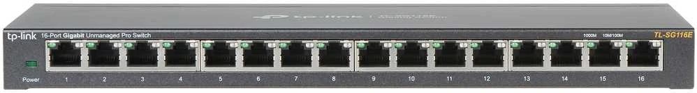 Šakotuvas TP-LINK jungiklis TL-SG116E, valdomas žiniatinklyje