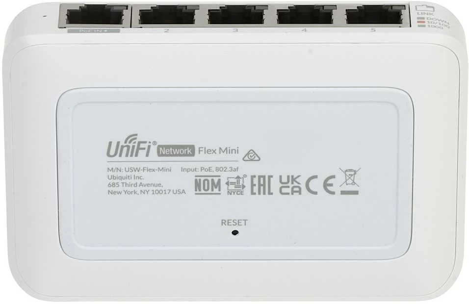 Šakotuvas SWITCH USW-FLEX-MINI 5 PRIEVADŲ UBIQUITI / UniFi