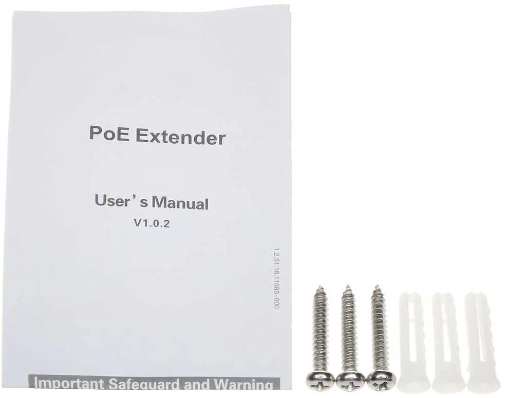 Šakotuvas SWITCH POE / EXTENDER PFT1300 3 PRIEVADŲ DAHUA