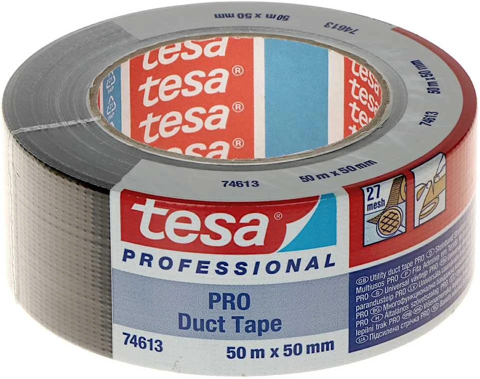 Audinio juosta TESA STANDART (juoda) 50m x 48mm 04613-00046-00