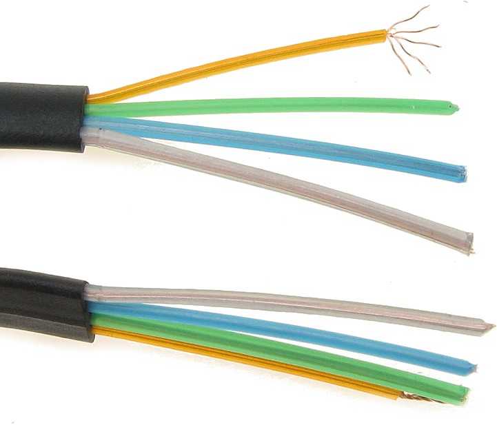 TST 4C telefono kabelis, juodas, 100 m