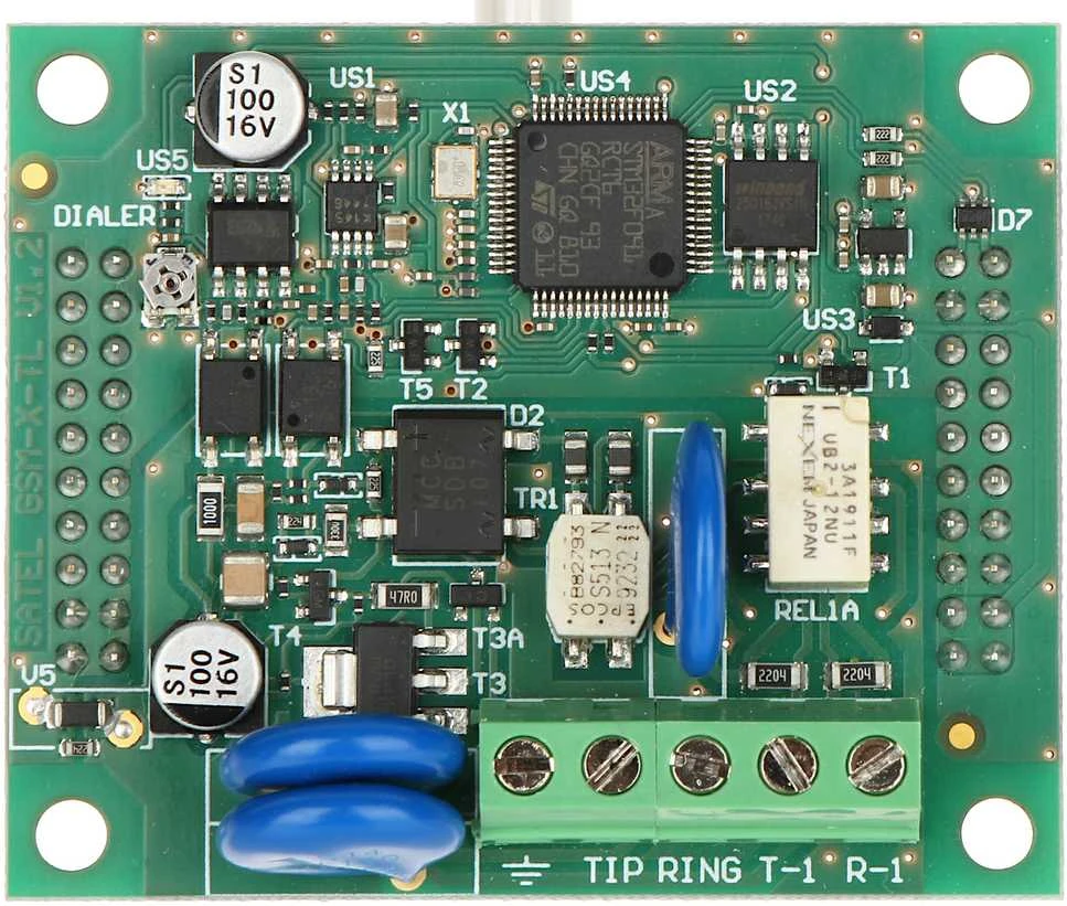 Satel GSM-X-PSTN komunikacijos plokštės detalė