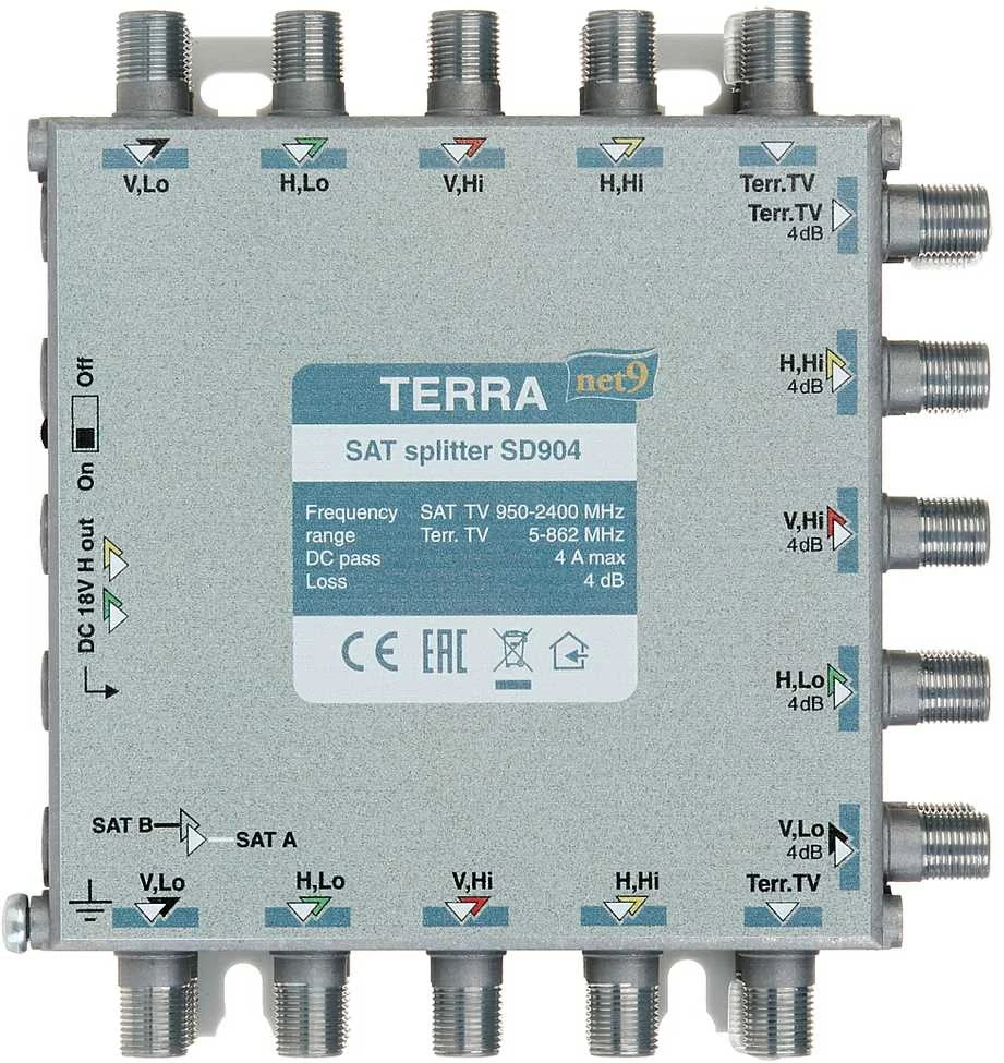 Terra TV / SAT SPLITTER SD-904 TERRA