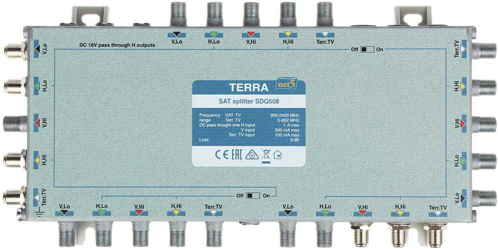 Dipol Terra TV / SAT SPLITTER SDQ-508 TERRA