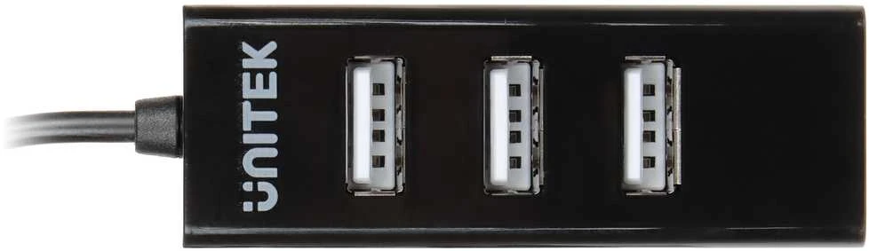 UNITEK Y-2140 juodas Unitek Hub 4x USB 2.0. mini, juodas, Y-2140