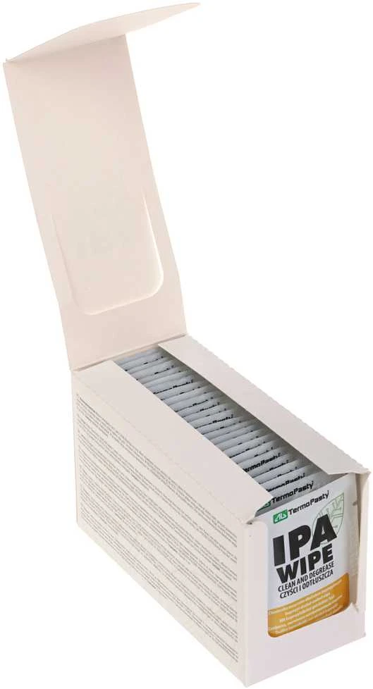 Ag Termopasty TermoPasty IPA Wipe - servetėlės, suvilgytos izopropilo alkoholiu - 25 vnt.