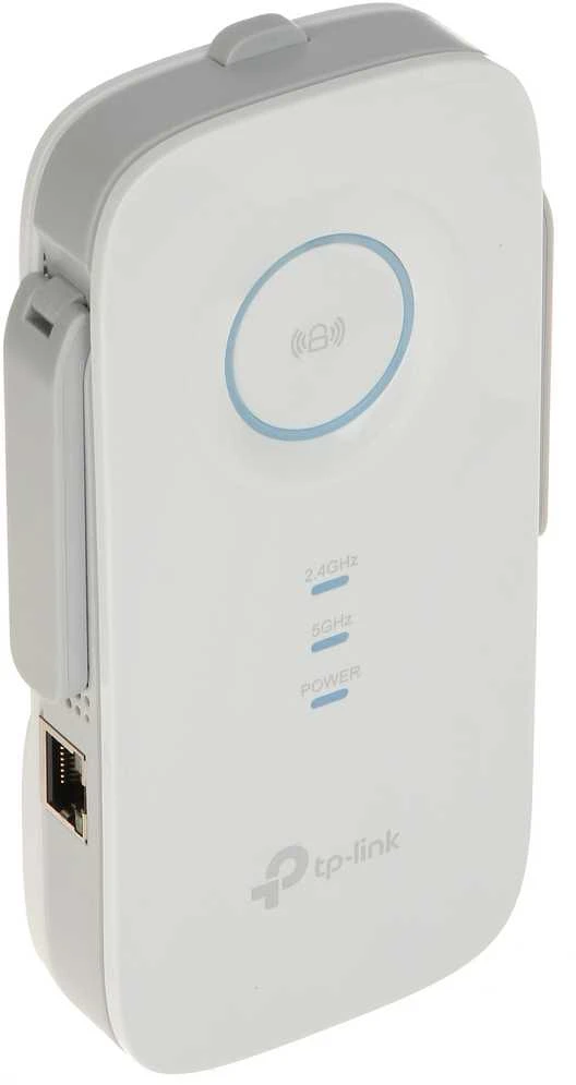 TP-LINK AC1750 dviejų juostų belaidis sieninis diapazono plėstuvas Qualcomm 1300Mbps esant 5GHz + 450Mbps esant 2,4Ghz 802.11ac/a/b/g/n