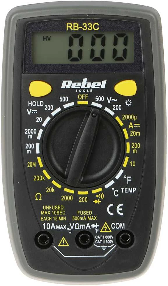 Multimetras Rebel RB-33C