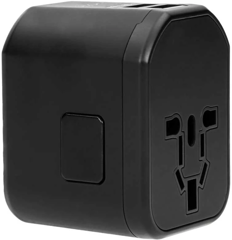 Juodas universalus tinklo adapteris TA-6