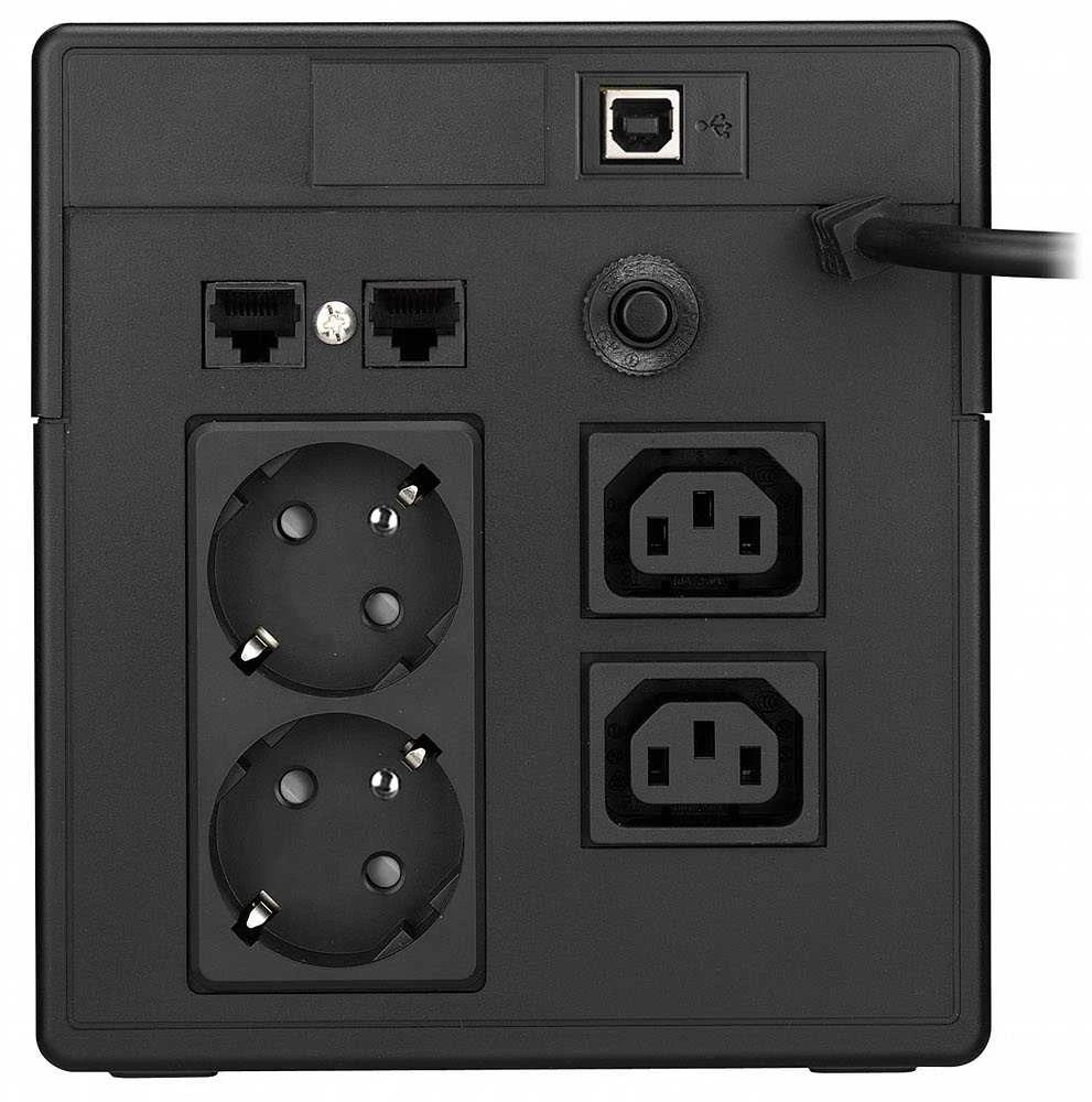 TST POWERWALK VI 1000 LCD FR Power Walker UPS Line-Interactive 1000VA 2x 230V PL, 2x IEC, RJ11/RJ45, USB, LCD