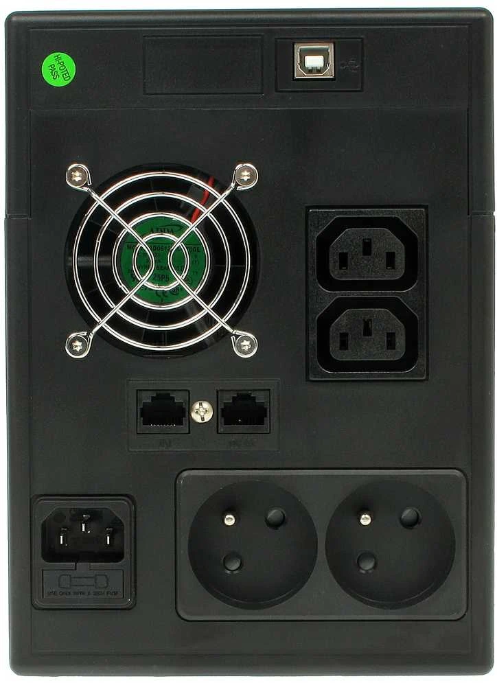 Bluewalker POWERWALK VI 2000 LCD Power Walker UPS Line-Interactive 2000VA 2x SCHUKO, 2x IEC, RJ11/RJ45, USB, LCD