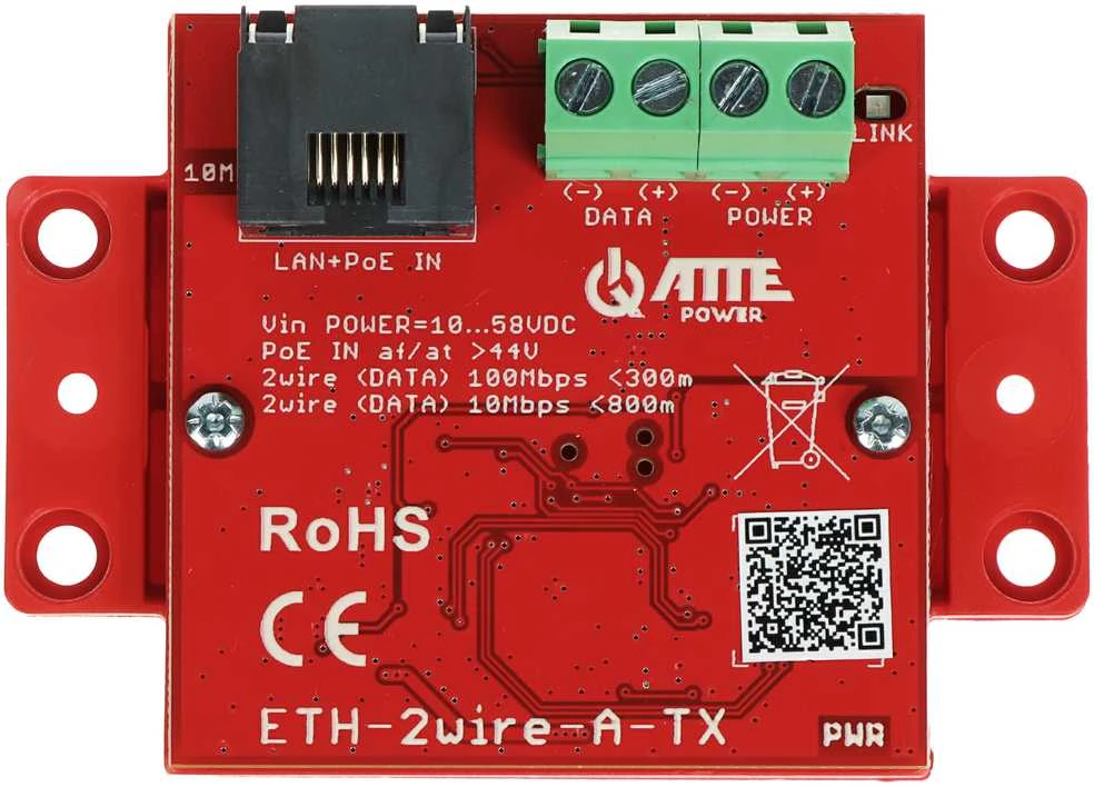 Atte ETH-2wire-A-TX perdavimo plokštė