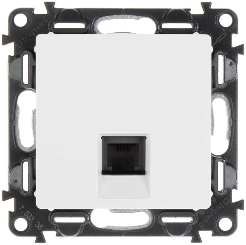 Legrand Valena Life RJ11 telefono lizdas baltas (753138)