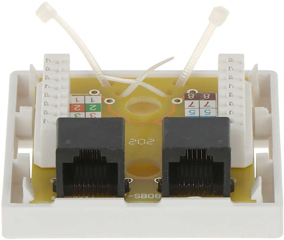 TST GNIAZDO KOŃCOWE RJ45-2G1/6 PODWÓJNE
