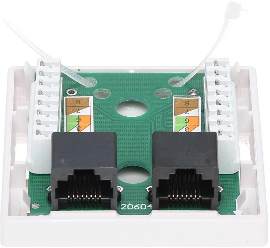 TST GNIAZDO KOŃCOWE RJ45-2G2 PODWÓJNE